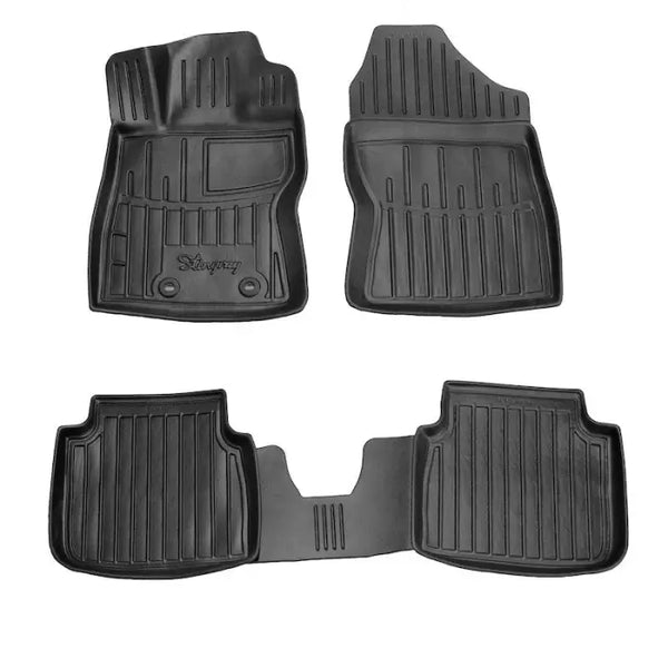 3D гумени стелки Stingray за Subaru Crosstrek (GU) (2022+) 4 части черни - Avtozona