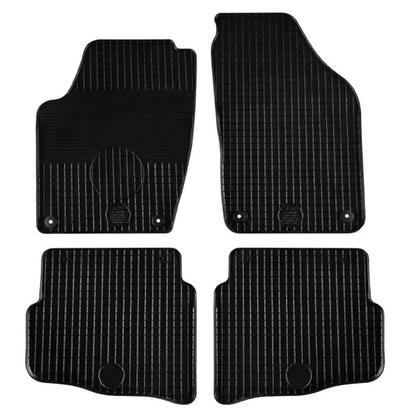 Гумени стелки Gumarny Zubri за VW Polo (2001-2009) С кръгли отвори - Avtozona