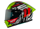 Каска MT KRE + Carbon Sergio Garcia A3 Matt Fluo Yellow - Avtozona