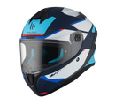 Каска MT TARGO S KAY C7 MATT WHITE/BLUE - Avtozona