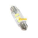 Лед крушки за плафон с 6 SMD диода 31мм - Avtozona