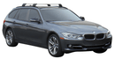 Напречни греди Yakima Flush Black за BMW 3 Series Touring F31 (2012–2019) с интегриран рейлинг