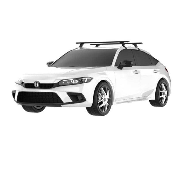 Напречни греди CRUZ Airo Dark T за Honda Civic Хечбек (2022+) – черни, алуминиеви, аеродинамични
