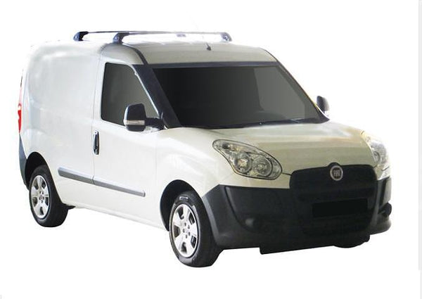 Напречни греди YAKIMA Flush за Fiat Doblo (2010+) без надлъжни греди – сиви