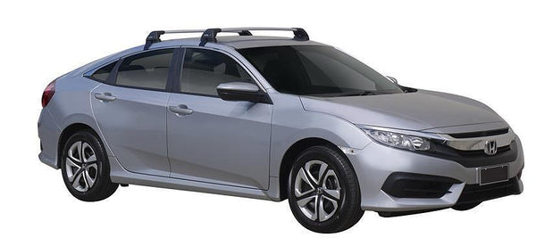Напречни греди YAKIMA Flush за Honda Civic Sedan (2016+) – сиви, супер аеродинамични