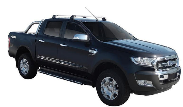 Напречни греди YAKIMA Flush за Ford Ranger Double Cab (2012–2021) – сиви, алуминиеви, супер аеродинамични