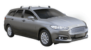 Напречни греди YAKIMA Flush за Ford Mondeo комби (2016–2024) с надлъжни греди – сиви, алуминиеви, супер аеродинамични