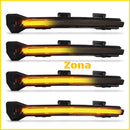 Диодни мигачи за странични огледала за VW Golf 7 / Sportsvan / Touran (2010 + ) - опушени с бягащ мигач - Avtozona