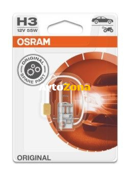 1 Брой Халогенна крушка за фар Osram H3 Standard 12V 55W - Avtozona