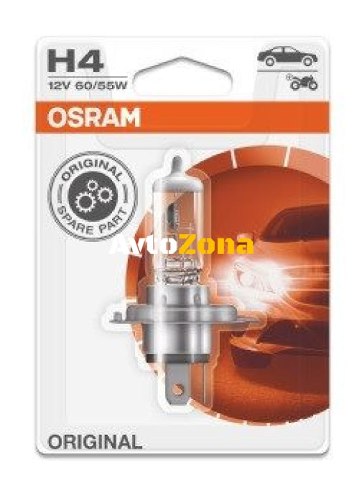 1 Брой Халогенна крушка за фар Osram H4 Standard 12V 55W - Avtozona