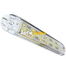 1 брой ЛЕД LED Бял Диоден Маркер Габарит Токос със 12 светодиода за камион ремарке бус ван каравана платформа 12V - Avtozona