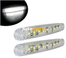 1 брой ЛЕД LED Бял Диоден Маркер Габарит Токос със 9 светодиода за камион ремарке бус ван каравана платформа 12V - Avtozona