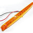 1 брой ЛЕД LED Оранжев Жълт Диоден Маркер Габарит Токос със 12 светодиода за камион ремарке бус ван каравана платформа 24V - Avtozona