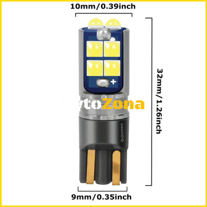 Диодни крушки 10SMD - 12/24V 2бр/к-т - Avtozona