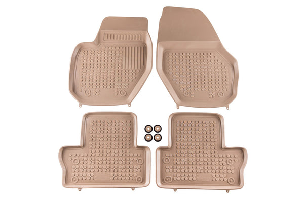 Covorașe din cauciuc Rezaw-Plast pentru Volvo S60 (2010-2018) - 4 părți, bej