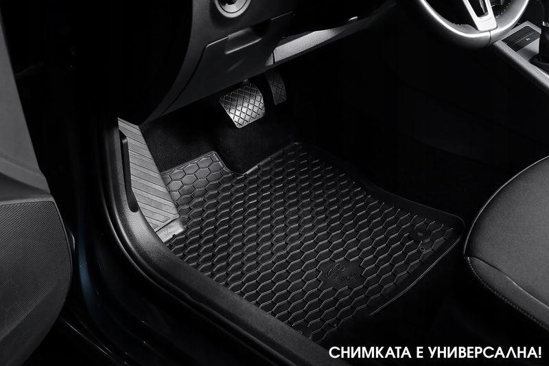 Covorașe de cauciuc Gumarny Zubri pentru Peugeot e-3008 (2024+), 4 părți - negru