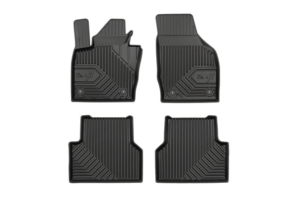 2.5D Гумени стелки Frogum №77 за Audi Q3 (2011–2018), 4 части, черни