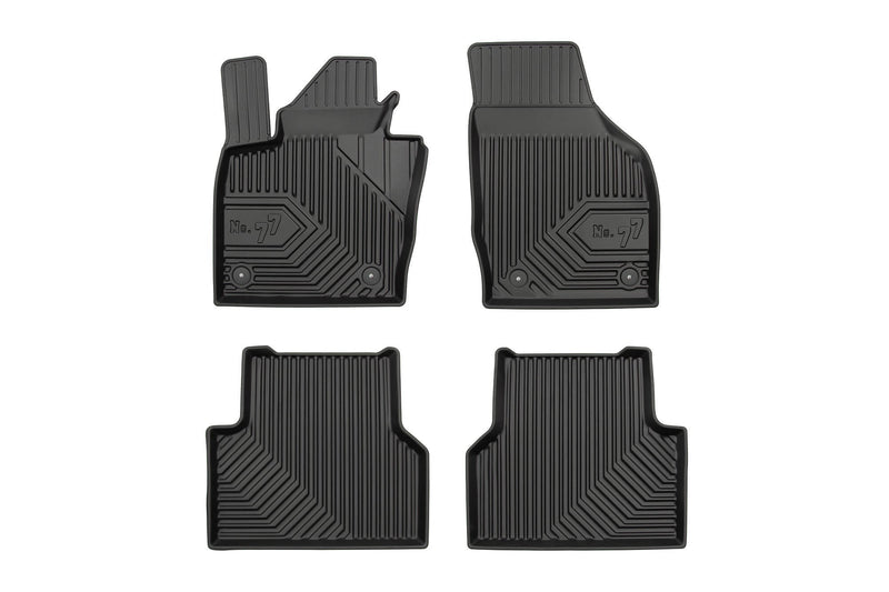 2.5D Гумени стелки Frogum №77 за Audi Q3 (2011–2018), 4 части, черни
