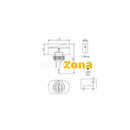 Копче за фар с диод - Avtozona