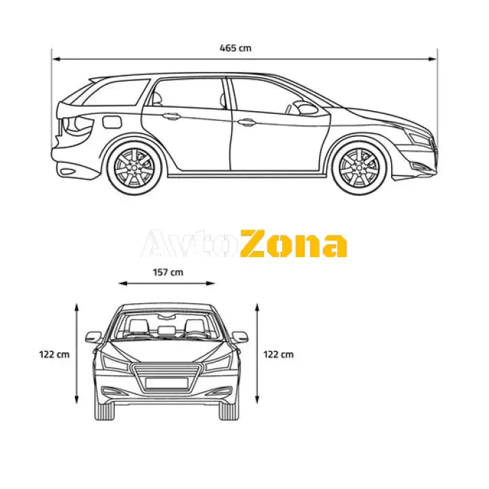 ПОКРИВАЛО ЗА АВТОМОБИЛ - 002 - XL - Avtozona