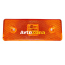 12V Диоден 4 LED ЛЕД Маркер габарит токос светлина за камиони бус ван ремарке каравана - 110 мм х 40 мм - оранжев - Avtozona