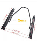 Спортни седалки тип Рекаро – Черни с червени акценти 2бр. в к-т - Avtozona