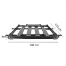 Raft de acoperiș (140 x 100 cm) - Negru