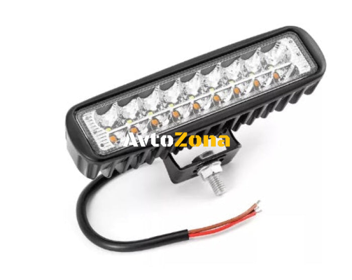 15.5 См 54W Мощен Лед Бар Led Халоген Лампа Прожектор с Мигач 12V 24V - Avtozona