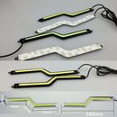 Универсални диодни светлини COB 18CM 12W - черен корпус - Avtozona