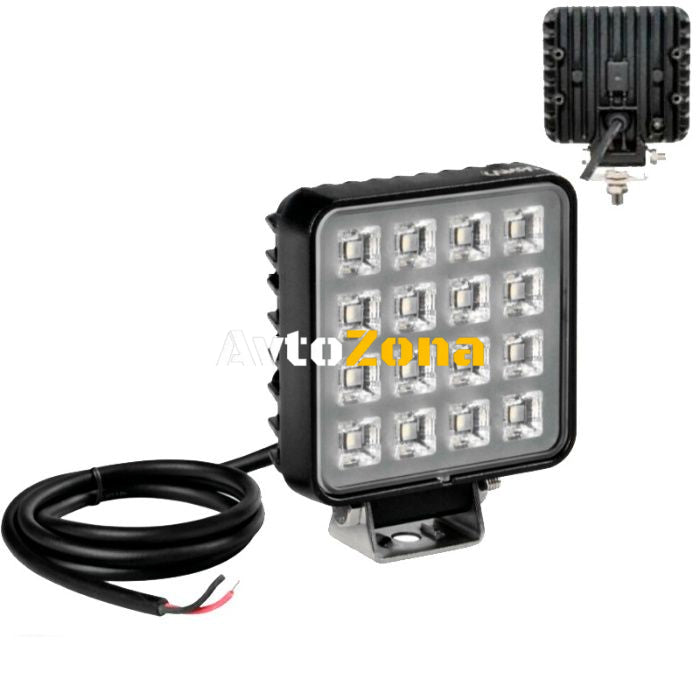 16W 1380lm LED ЛЕД Диоден Фар Работна Лампа Прожектор Задна Светлина - Avtozona