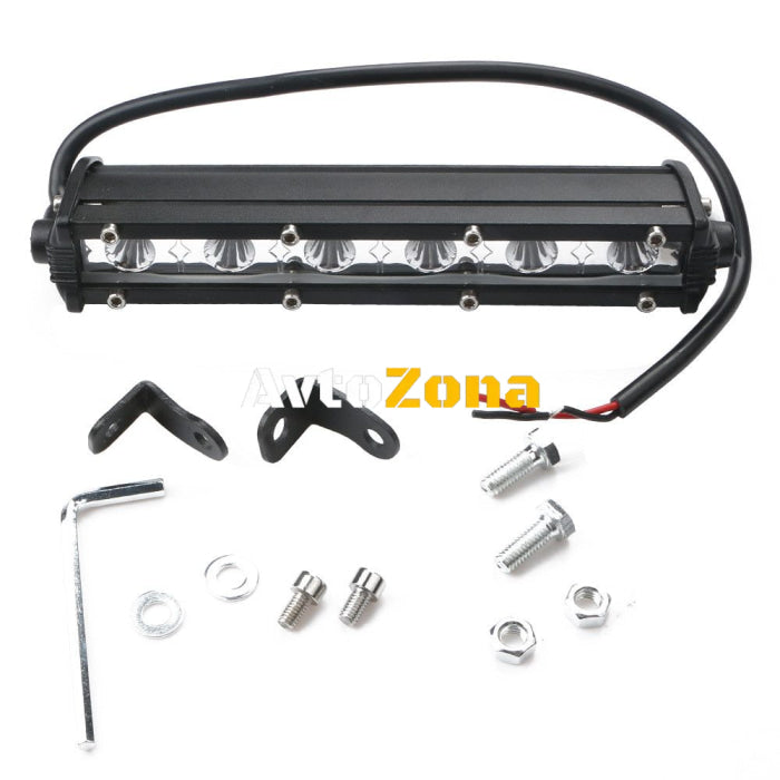 18,5 См Мощен LED бар Flexzon с насочена Spot светлина 18W 6 LED 12V 24V АТВ Джип 4х4 Offroad Камион - Avtozona