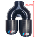 Vârf de evacuare dublu - Carbon (2x90mm)