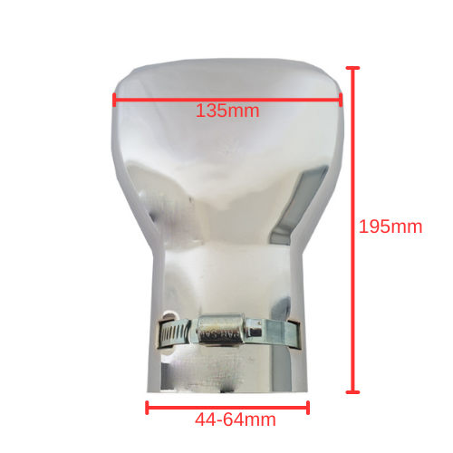 Vârf de evacuare oval - aspect sportiv