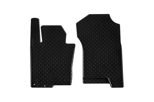 Гумени стелки Gumarny Zubri за Nissan Navara (2016+) – 2 части, черни