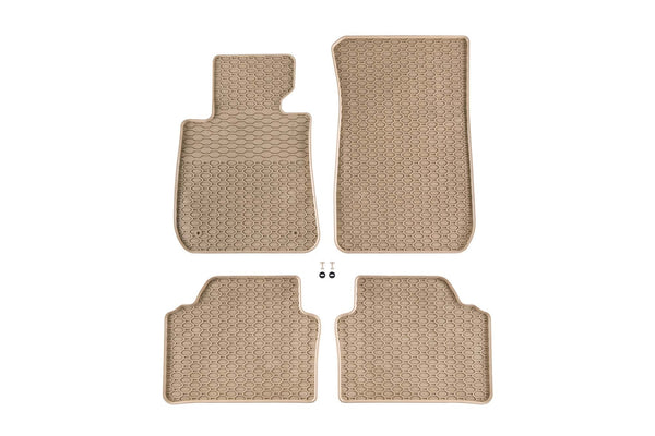 Гумени стелки Geyer&Hosaja за BMW Серия 3 E90 Седан, E91 Комби, E92 Купе, E93 Кабрио (2004–2013), 4 части – Бежови