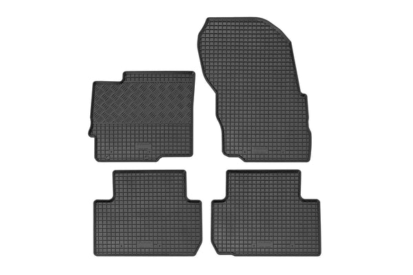 Гумени стелки Rigum за Mitsubishi Eclipse Cross (2018+), 4 части, черни