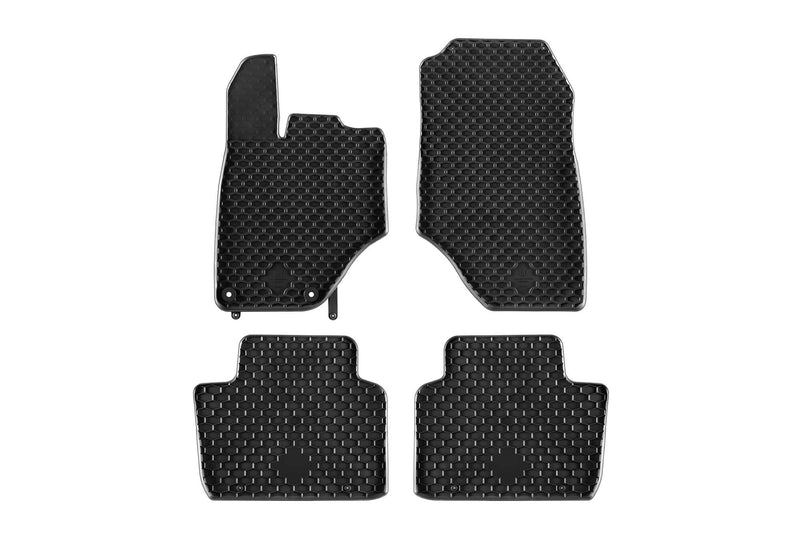 Covorașe de cauciuc Gumarny Zubri pentru Peugeot 5008 Hybrid (2024+), 4 bucăți, negru