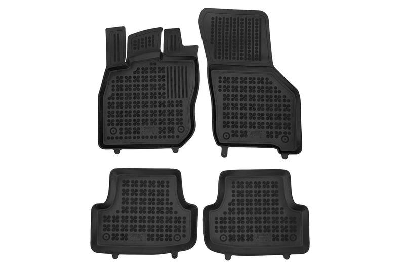 Гумени стелки Rezaw-Plast за Audi A3 8Y хечбек/седан/Sportback MHEV (2020+), версия с преобразувател под шофьорската седалка, 4 части