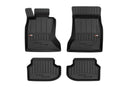 3D Гумени стелки Frogum за BMW Серия 5 F10, F11 (2011–2015) X-Drive, 4 части, черни