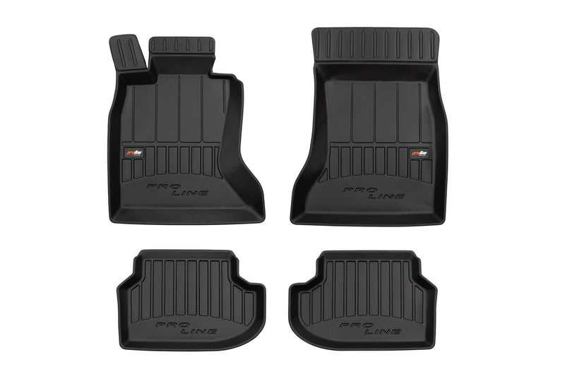 3D Гумени стелки Frogum за BMW Серия 5 F10, F11 (2011–2015) X-Drive, 4 части, черни