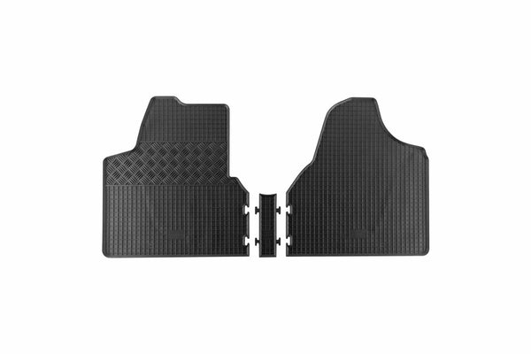 Covorașe din cauciuc Rigum pentru Peugeot Expert (2007+), 3 locuri, 3 părți, negru