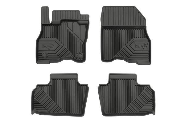 2.5D Гумени стелки Frogum №77 за Nissan Leaf (2017+), 4 части, черни