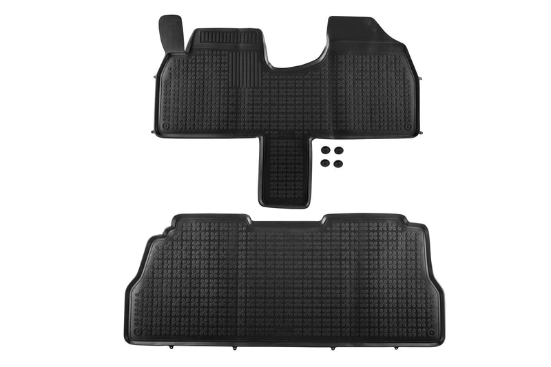 Covorașe din cauciuc Rezaw-Plast pentru Peugeot 806 (1994-2002), 2 părți, negru