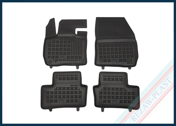 Гумени стелки Rezaw-Plast за Peugeot e-308 (2023+), 4 части, черни
