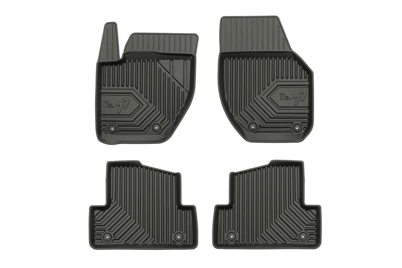 2.5D Гумени стелки Frogum №77 за Volvo V40 (2012–2019) – 4 части, черни