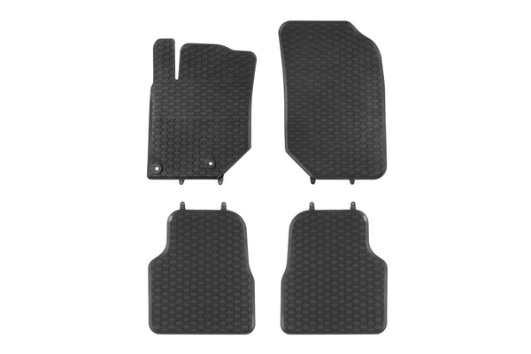 Covorașe din cauciuc Geyer&Hosaja pentru Peugeot 2008 (2019+) - 4 bucăți, negru