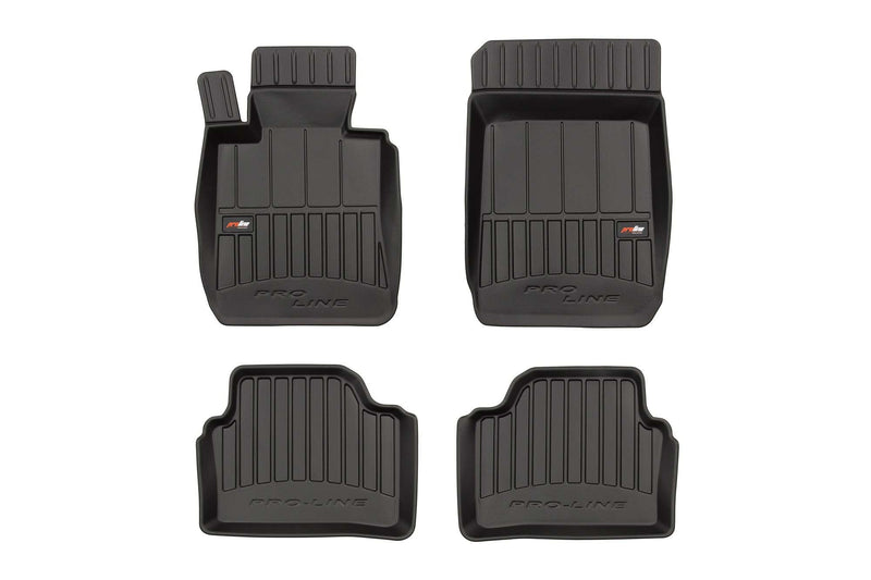 3D Гумени стелки Frogum за BMW Серия 3 E90, E91 (2004–2011), 4 части – Черни