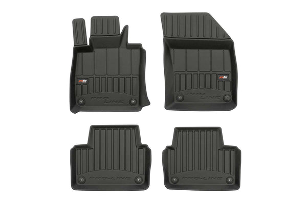 Frogum 3D Rubber Floor Mats pentru Volvo V60, V60 Cross Country (2018+), 4 bucăți, negru