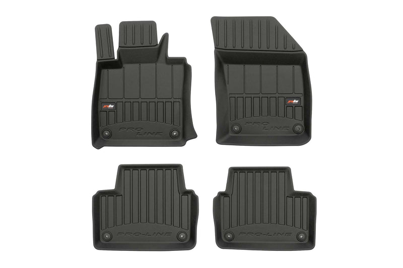 Frogum 3D Rubber Floor Mats pentru Volvo V60, V60 Cross Country (2018+), 4 bucăți, negru