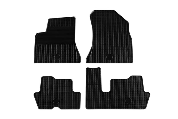 Covorașe din cauciuc Gumarny Zubri pentru Peugeot 3008 (2008-2016), 4 părți - negru